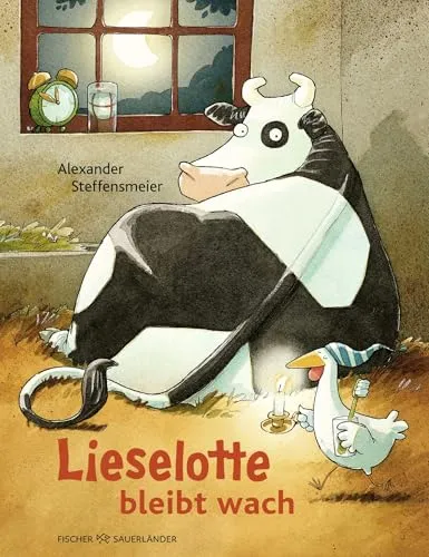 Lieselotte bleibt wach: Bilderbuch über Schlaflosigkeit für Kinder ab 4 (Bilderbücher von Kuh Lieselotte, Band 4)