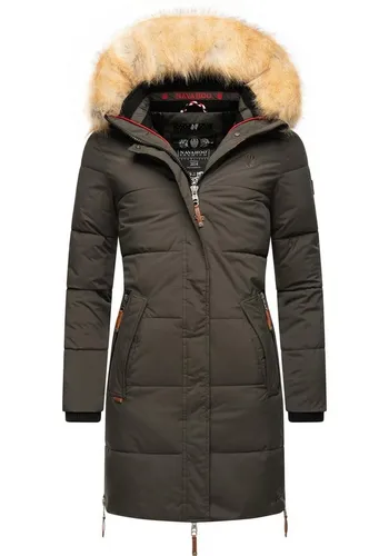 Navahoo Wintermantel Halina modischer Damen Winter Steppmantel mit Kapuze