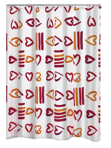 Ridder Duschvorhang Lovely rot 180 cm von Ridder