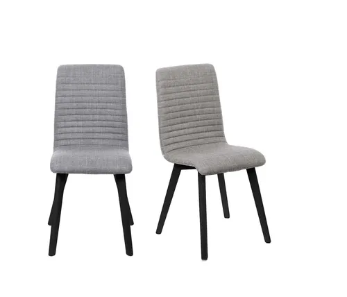 OTTO home 4-Fußstuhl Arosa Esszimmerstuhl, Polsterstuhl, Küchenstuhl, Speisestuhl, Essstuhl (Set, 2 St), 2er-Set, Beine aus Massivholz Eiche oder Buche, mit gestepptem Stoff