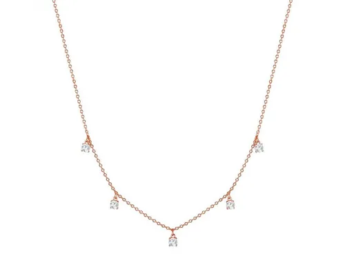 Glanzstücke München Silberkette goldfarben - Moderne Kette aus 925er Sterlingsilber, vergoldet in edlem Roségold, verziert mit funkelndem Zirkonia – der perfekte Schmuck für jeden Anlass.