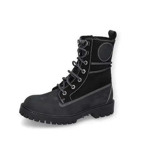 Dockers by Gerli Damen Combat Boots - Warm gefütterte Stiefeletten für den Übergang - Wanderschuhe mit warmem Futter, ideal für kalte Tage. Robustes Leder und bequeme Passform sorgen für optimalen Tragekomfort.