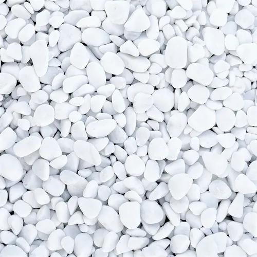 MARBLES Dekosteine, kleine Steine, Dekogranulat, Mamorsteine 7-15mm. 10kg. WEISS