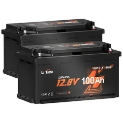 LiTime 12V 100Ah H190 Lithium Batterie mit Bluetooth & BMS - Flexible Energiespeicherung für Wohnmobile und netzunabhängige Systeme. Mit über 4000 Lebenszyklen und Smart Bluetooth für einfache Überwachung und Steuerung.