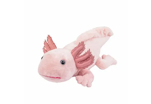 Teddys Rothenburg Kuscheltier Axolotl rosa 30 cm Plüschlurch