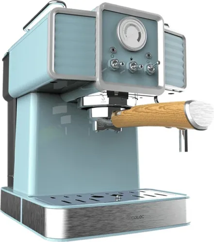 Cecotec Express-Kaffeemaschine Power Espresso 20 Tradizionale - 1350 W, 20 Bar, Vintage-Design für perfekten Espresso und Cappuccino, inklusive Dampfdüse und Manometer