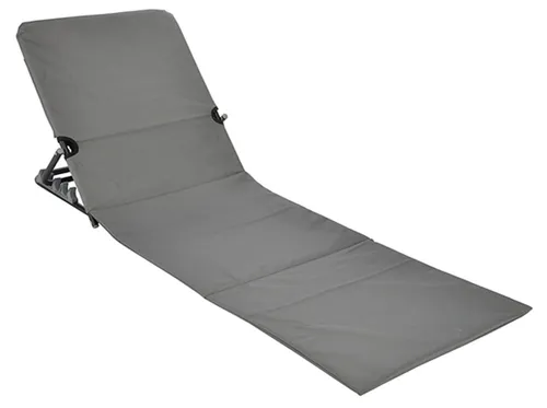 Klappliege Strandliege - Faltbare Gartenliege mit Tragetasche - Camping-Möbel: Faltbare Strandliege mit zwei Staufächern, ideal für entspannte Tage am Strand oder im Garten. Inklusive praktischer Umhängetasche.