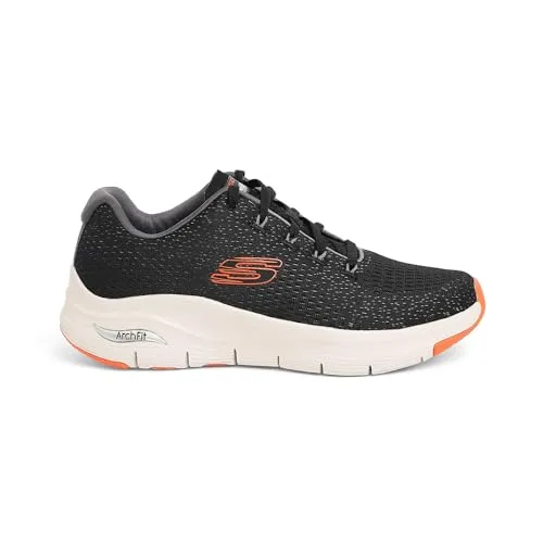 Skechers Herren Arch FIT TAKAR Sneaker, Schwarz, 44 EU - Herren-Sneaker mit luftgekühltem Memory-Schaum für optimalen Komfort und Unterstützung bei jedem Schritt.