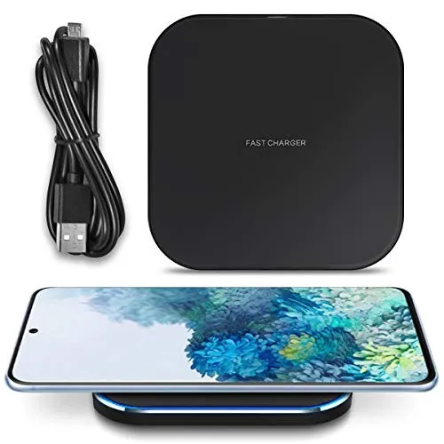 QI Induktive Ladestation 15W kompatibel mit Samsung Galaxy S24 S23 S22 S21 S20 S10 Plus Ultra FE Kabellos Ladegerät 15W Kabellose Ladematte schnelles Laden