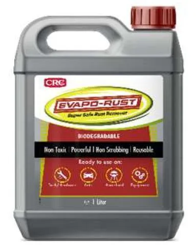 Evapo-Rust Rostentferner 1L von CRC - Rostschutz auf Wasserbasis, ungiftig und biologisch abbaubar – ideal für sichere Anwendungen im Haushalt und Werkstatt.