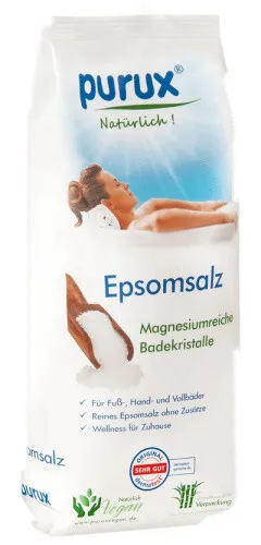 Epsom Salz Badesalz, 850g - Entspannung für Körper und Geist - Badesalze mit Bittersalz für wohltuende Entspannung und Muskelregeneration, ideal für ein entspannendes Bad.