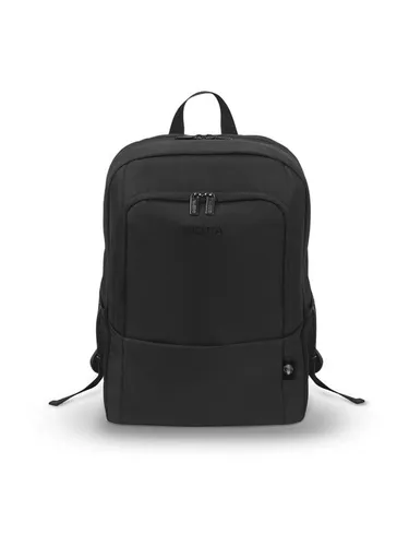 DICOTA Laptop Backpack Eco BASE 15-17.3 schwarz - Leichter Rucksack aus Recycling-PET, umweltfreundlich und optimaler Schutz für Ihr Notebook