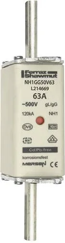 Mersen 1B155.000000 NH-Sicherung Sicherungsgröße = 1 63A 500V 1St.