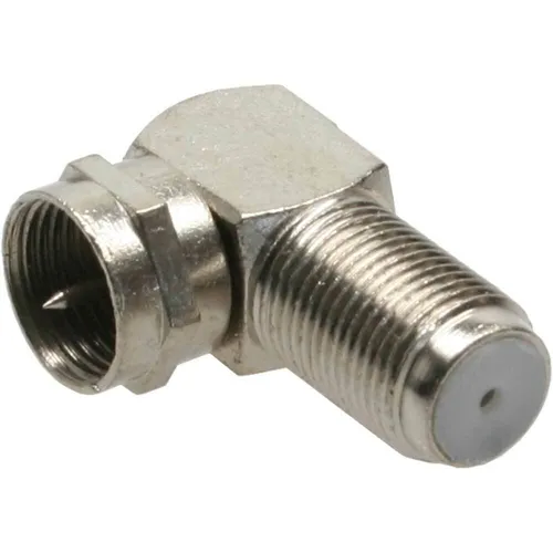 InLine® F-Winkeladapter F-Stecker zu F-Buchse Metall