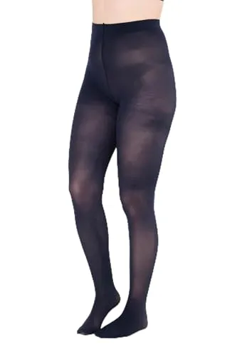 Ulla Popken Damen große Größen Übergrößen Plus Size Strumpfhose, extraweite Oberschenkel, Mikrofaser