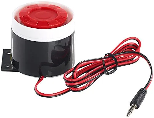 VisorTech Zubehör zu Alarmanlage Gartenhaus: 110-dB-Sirene mit Kabel, für Alarmanlage XMD-4200/4400.pro/5400.WiFi (Gartenhaus Batterie, Gartenlaube, Bewegungsmelder)