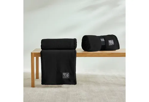 Wohndecke Oro von s.Oliver, 150 x 200 cm in bunten Farben in schwarz von s.Oliver