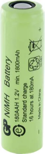 GP GPIND180AAHB Mignon (AA)-Akku NiMH 1800 mAh 1.2V 1St.
