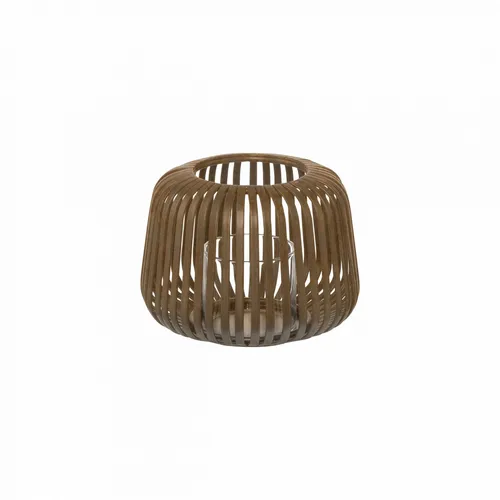 blomus Windlicht Laterne LITO mit Glaszylinder - Kerzenständer für den Außenbereich, aus rostbraunem pulverbeschichtetem Stahl, ideal für stimmungsvolle Beleuchtung im Garten oder auf der Terrasse.