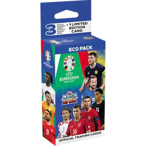 Topps Euro 2024 Öko-Pack Attax Euro 2024 Match Attax-Karten von Topps