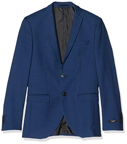 JACK & JONES JPRSOLARIS Super Slim Fit Blazer für Herren - Eleganter einreihiger Blazer in Super Slim Fit, aus umweltfreundlichem recyceltem Polyester und Wolle, ideal für stilbewusste Männer.