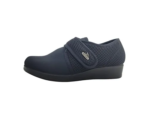 Fly Flot Slipper schwarz 39 EU mit Klettverschluss - Bequeme Slipper in Schwarz, Größe 39 EU. Ideal für den Alltag mit praktischem Klettverschluss und atmungsaktivem Mesh-Obermaterial. Perfekt für entspanntes Tragen!