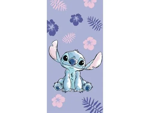 Jerry Fabrics Disney LILO & Stitch - Toalla de ducha (70 x 140 cm)
