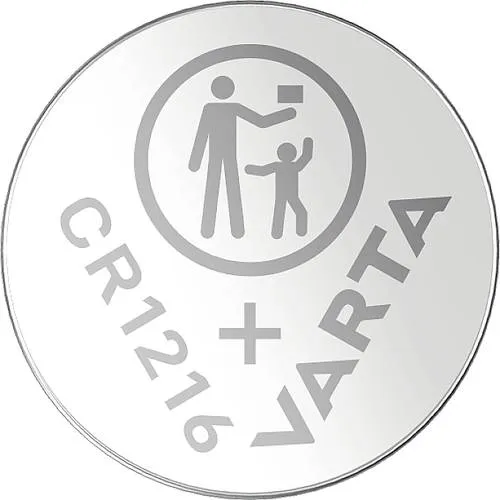 VARTA CR 1216 Lithium-Knopfzelle 3V - Zuverlässige 25 mAh Batterie, lange Lebensdauer für Uhren und kleine Elektronikgeräte