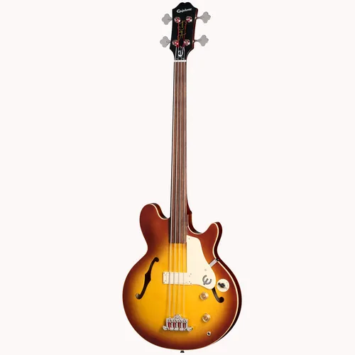 EPIPHONE Jack Casady  Fretless Bass Aged Royal Tan