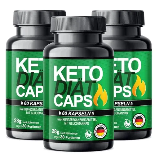 NEU: Saint Nutrition® Keto Diet Caps – Stoffwechsel Rezeptur extrem, schnell & endlich für Frauen + Männer mit hochwertige natürliche Inhaltsstoffe, Nahrungsergänzungsmittel 180 Stück