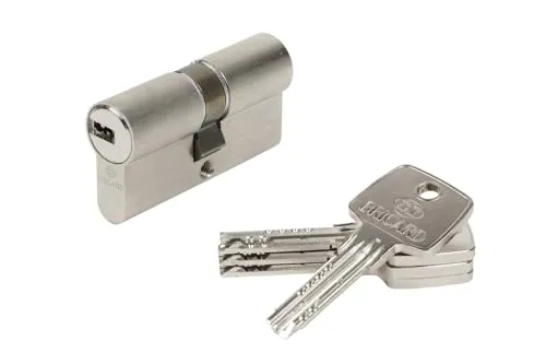 BRICARD 15701 Zylinder Astral 2, 9 Messing vernickelt 10 Kolben, 2 Eingänge 30 + 30, Protektoren gegen den Bohren, und das Lockpicking. Karte Persönliche