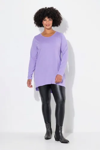 Angel of Style Damen Plus Size Longshirt fliederviolett, Bequeme Passform - Längeres Longshirt aus weichem Baumwolljersey mit Rundhalsausschnitt und Langarm. Ideal für einen lässigen Look und optimalen Tragekomfort.