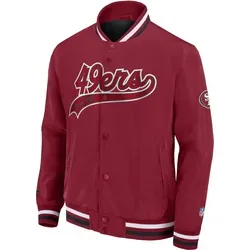 San Francisco 49ers NFL Sateen College Jacke - M - Sportfan Jacke mit stylischem Team-Design, hochwertiger Verarbeitung und bequemem Stoff für optimalen Tragekomfort. Offizielles Lizenzprodukt der NFL, ideal für jeden Fan!
