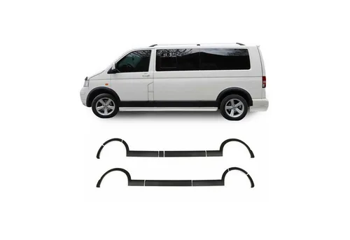 Radlaufschutz Kotflügel für VW T5 2003-2015 1 L1 Kurzer ABS Schwarz 11tlg