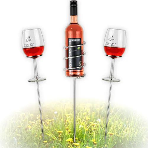 VON STEINEICH® Original Weinständer Starter-Set in silber von VON STEINEICH®
