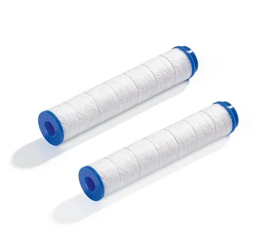 EASYmaxx Regenduschkopf Ersatz-Filter - 2er-Set - Regenduschen Zubehör, verwandelt Ihre Dusche in ein Spa-Erlebnis mit Mineralkugeln für weicheres Wasser und verbesserte Hautpflege.