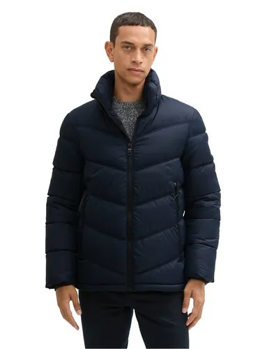 TOM TAILOR Herren Pufferjacke 1042207 - Funktionsjacke mit verstaubarer Kapuze, ideal für Herbst und Winter. Schützt vor Wind und Kälte, aus pflegeleichtem Polyester gefertigt.