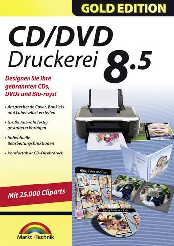 Markt & Technik CD/DVD Druckerei 8.5 Gold Edition