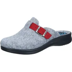 Fly Flot Damen Filz Pantoffel 320302 – Leicht und Rutschfest, Größe: 38 EU, Mehrfarbig - Hausschuhe aus umweltfreundlichem PET-Filz mit verstellbarem Riemen und rutschfester Laufsohle für optimalen Komfort und sicheren Halt. Ideal für gemütliche Stunden zu Hause.