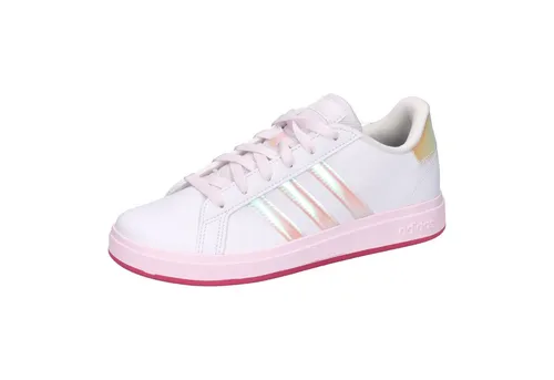adidas Kinder Sneaker GRAND COURT 2.0 K - Weiß, Größe 37 1/3 - Sneaker für Kinder mit bequemem Textil-Innenmaterial und sportlichem Design, ideal für den Alltag oder Freizeitaktivitäten.