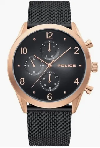 POLICE PL.15922JSR/02MMB Herrenuhr Herren Quarz schwarz