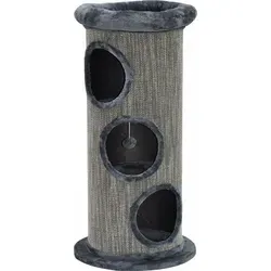 Kratztonne Katzentonne XXL Simba grau 100cm - Kratzbaum & Möbel - Stabiler Kratzturm aus Teppich, ideal für große Katzen und als Spielplatz für stundenlangen Spaß.