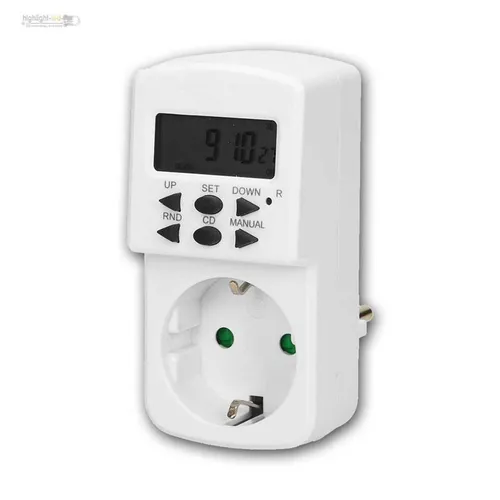 Produktbild Tages-Zeitschaltuhr 1800W/230V, digitale Schaltuhr f Steckdose, 24h/10 Programme