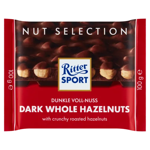 Ritter Sport Czekolada Deserowa Z Całymi Prażonymi Orzechami Laskowymi 100 G