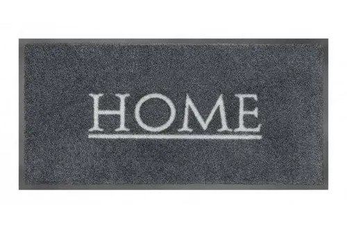 MD Entree Fußmatte Emotion XS Home grey 1731480714 - Stilvolle Sauberlaufmatte in rechteckiger Form. Die besondere Kombination aus hohem Flor und schmalem Rand sorgt für einen modernen Akzent an jedem Eingang.