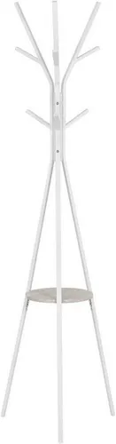 WOLTU Garderobenständer in Baumform - Stylischer Garderobenständer mit 9 Haken und stabiler Ablagefläche, ideal für Eingangsbereiche und Flure. Schützt Ihre Kleidung und schafft Ordnung.