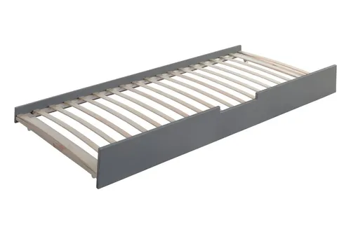 TiCAA Schubkasten Set / Zusatzbett - Massives Kiefernholz, praktische Schubkästen mit hohen Seiten und Rollen, ideal für Hausbett Kay, Duo, Bodenbett Mio und Etagenbett Rene. Inklusive Rollrost aus Birkenholz für zusätzlichen Komfort.