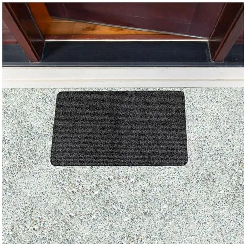 ANRO Fußmatte Schmutzfangmatte Türmatte Outdoor Fußabstreifer Türvorleger rutschfest Fussmatte Sauberlaufmatte Eingangsmatte Innen Außen Jumbo Anthrazit 40x60cm