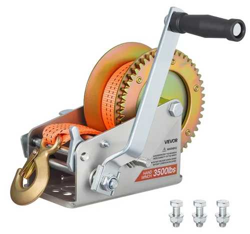 VEVOR Handseilwinde 1588kg mit Polyestergurt