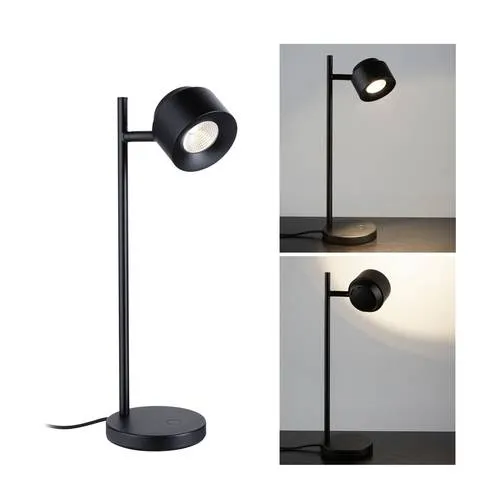 Paulmann LED Tischleuchte Puric Pane 3-Step-Dim Schwarz - Tischleuchte mit 3-Stufen-Dim-Funktion für flexible Lichtstimmung, ideal für Wohn- und Arbeitsräume. Effiziente Facetten-Linse sorgt für faszinierende Lichteffekte.